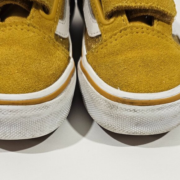 Vans Toddler Old Skool V Gold Glitter Toddler Girl Boy Size 11 Shoe low top - Picture 4 of 13